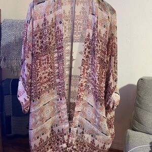 Mossimo Supply Co. Women's Patterned Kimono Cardigan